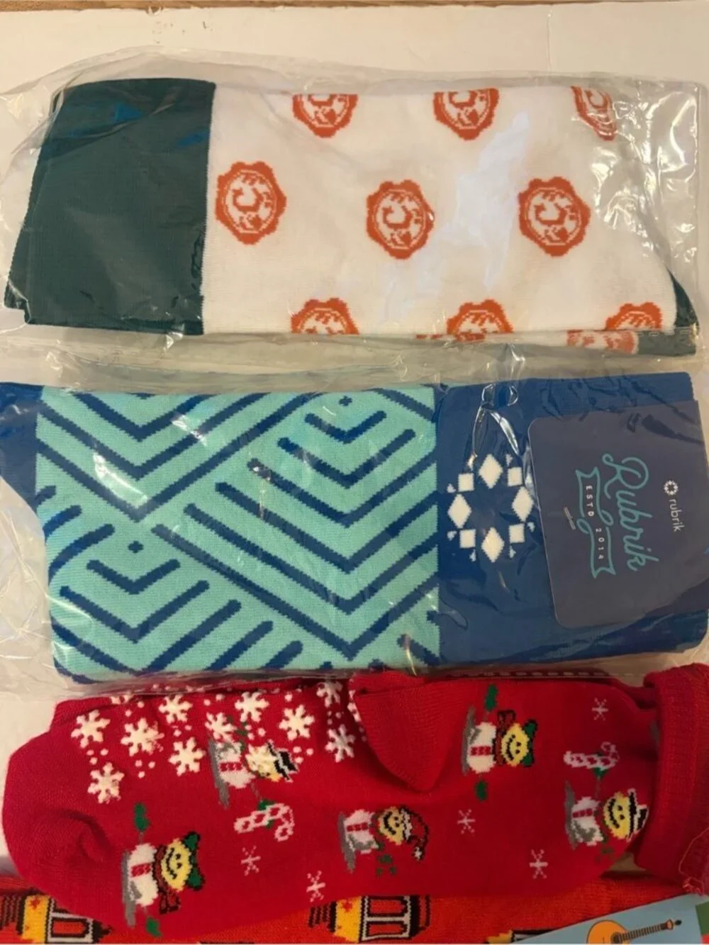 5-Pack Novelty Graphic Crew Socks Bundle Travel Holiday Portugal ZenHub Rubrik